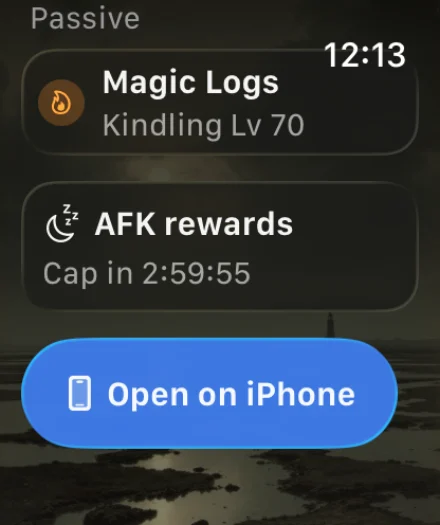 Tideward offline rewards on Apple Watch