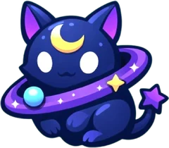 Zenith, a night-sky cat inside a planet ring
